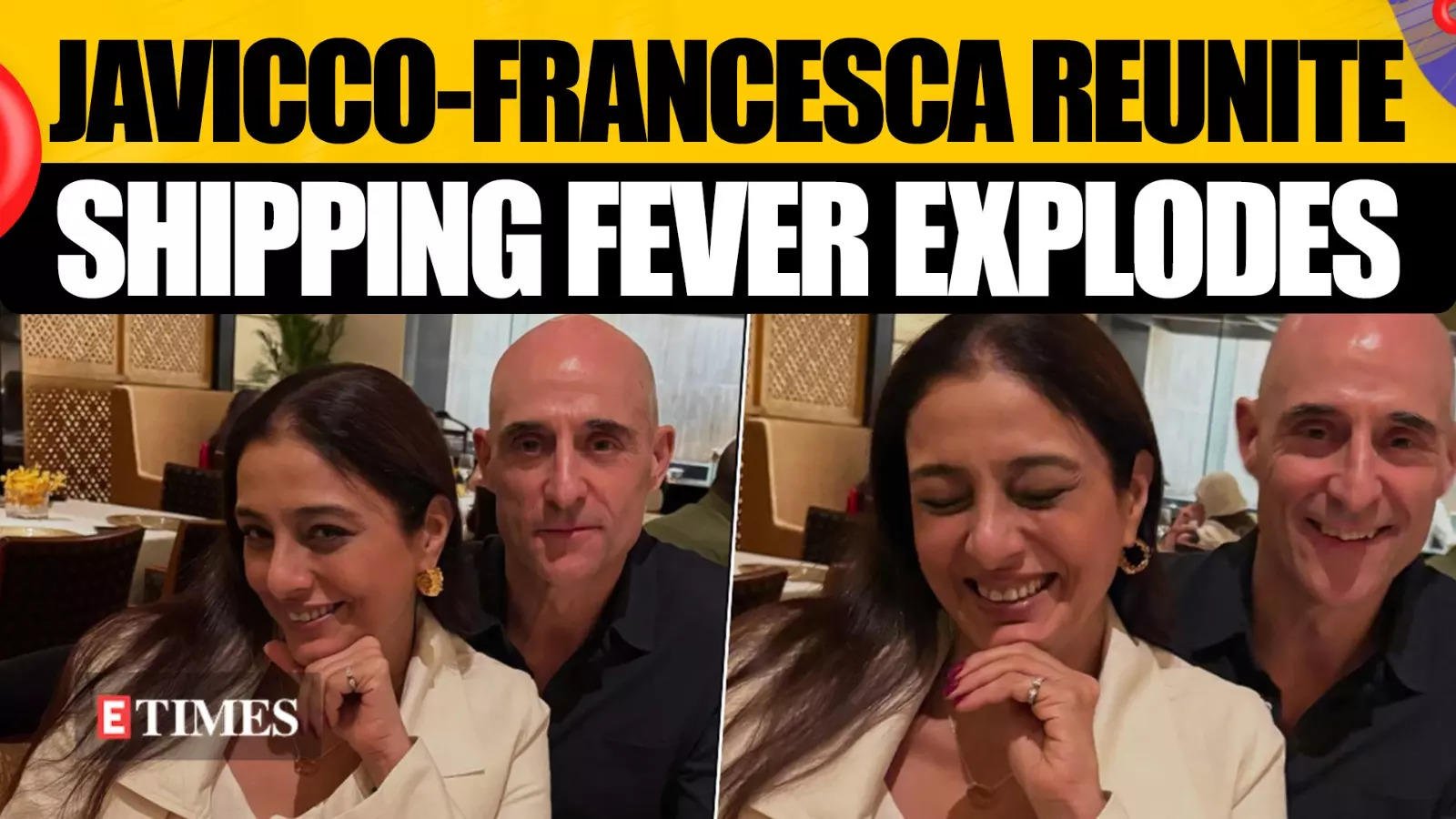 Tabu & Mark Strong’s India Reunion Sparks Shipping Fever; Javicco & Francesca Fans Can't Keep Calm