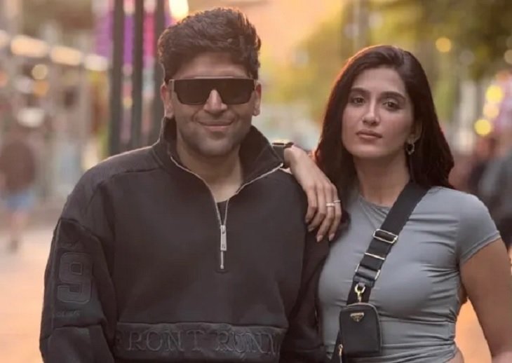 Guru Randhawa with actress Nimrat Kaur.