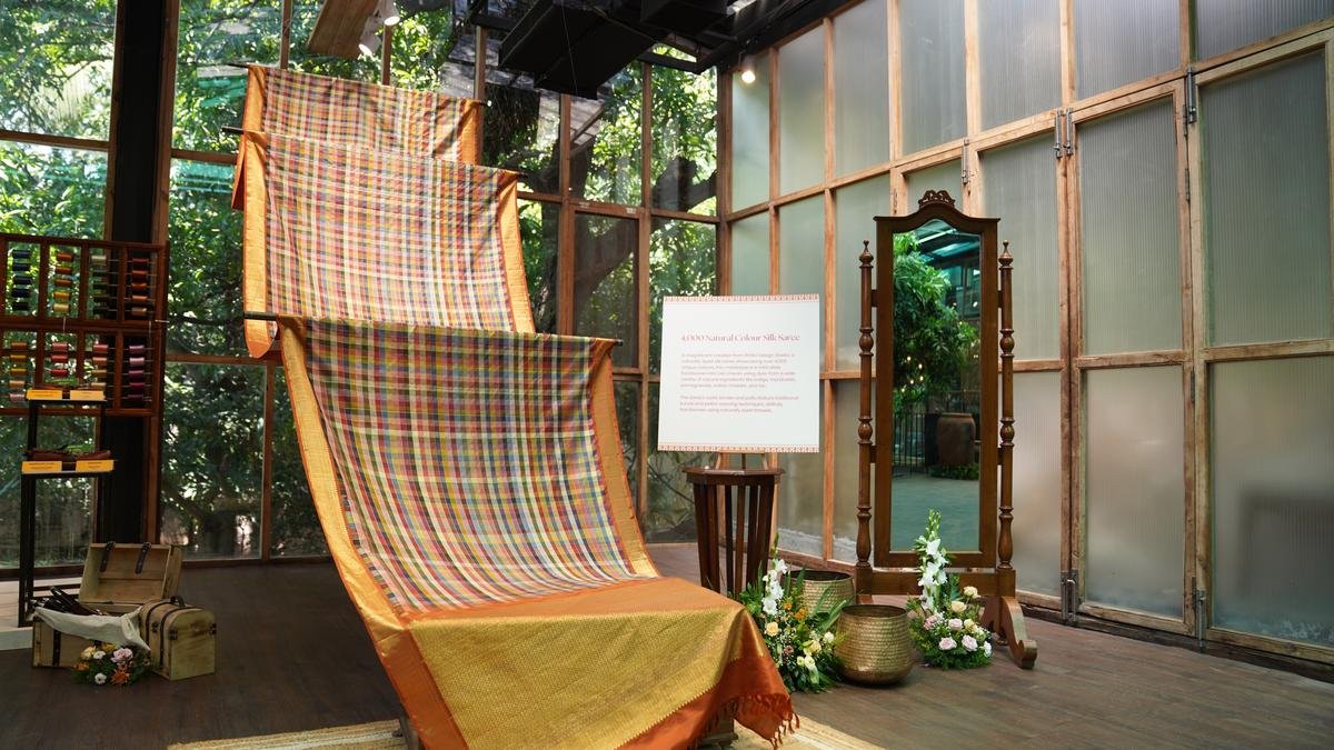 Stories in silk: RmKv launches thematic handloom silk saris with natural dye