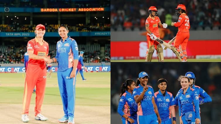 mumbai indians needs 121 runs to win against gujarat giants harleen deol hayley mathews gg vs mi wpl 2025 नाम बड़े और दर्शन छोटे, MI के सामने गुजरात की दिग्गजों की एक न चली; हरलीन देओल ने अकेले लड़ी लड़ाई