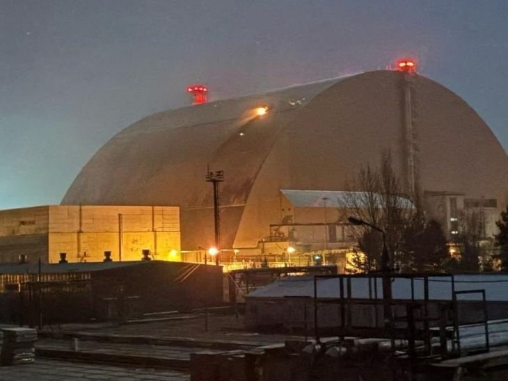 Russia ukraine war; Chernobyl Nuclear Power Plant | Drone Attack | Drone attack on Chernobyl nuclear reactor: Ukrainian President Jailonsky shared video, explosion on the concrete shield stopping radiation