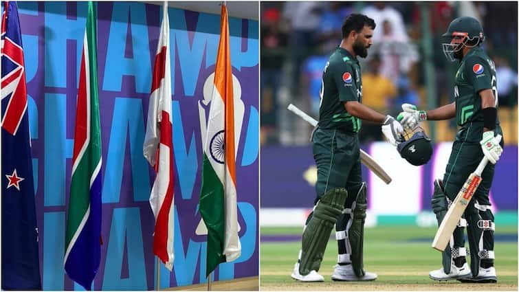 indian flag at karachi national stadium pak vs nz pakistan vs new zealand 2025 champions trophy first match पाकिस्तान में दिखी भारत की धमक, चैंपियंस ट्रॉफी के पहले मैच में PCB ने लहराया तिरंगा