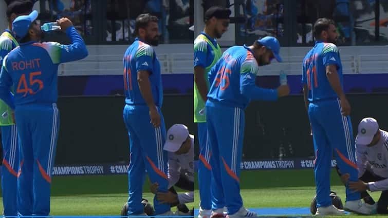 mohammed shami injured fitness issues arises again during india vs pakistan champions trophy match ind vs pak अब तो हो गया बेड़ा गर्क! मोहम्मद शमी चोटिल होकर गए मैदान से बाहर; भयंकर मुसीबत में टीम इंडिया