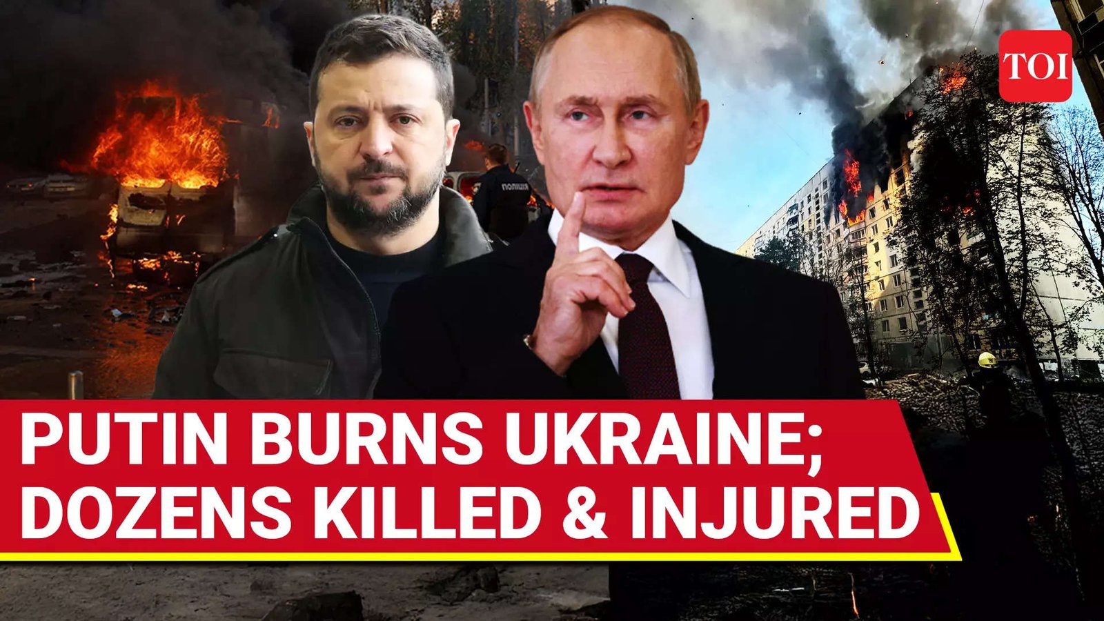 Russia Launches Massive Overnight Attack On Ukraine; Dozen Ukrainians Killed, Scores Injured