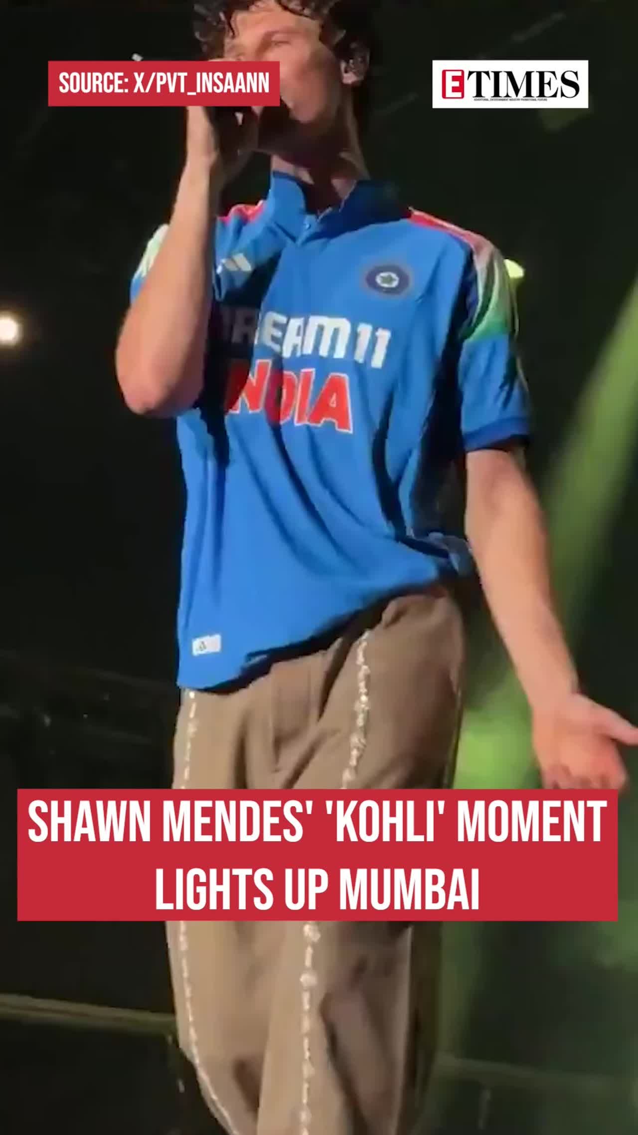 Shawn Mendes Stuns Fans by Repping Virat Kohli’s Jersey On Stage at Lollapalooza