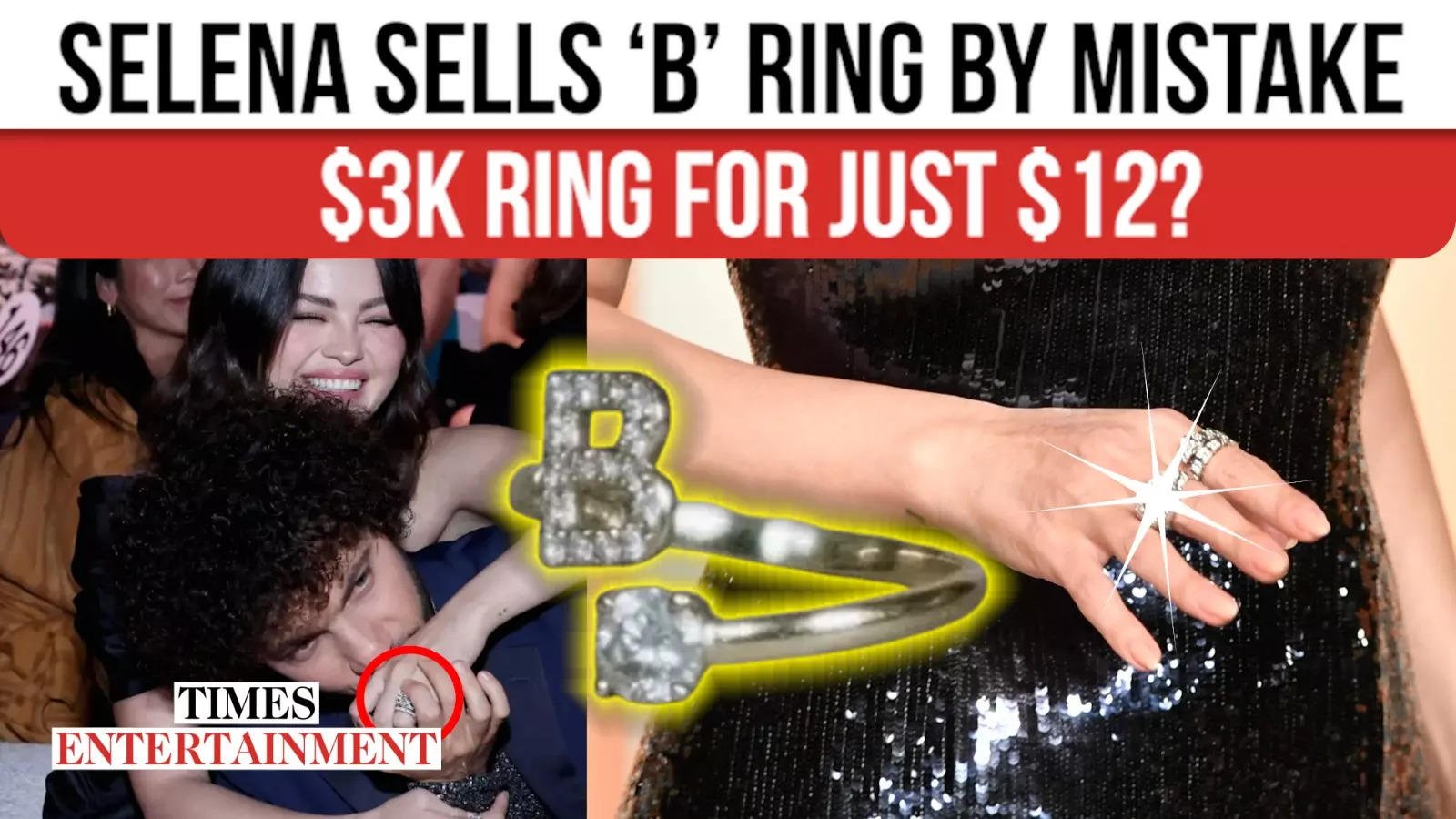 Selena Gomez’s Website Glitch Causes Chaos, Her Diamond ‘B’ Ring Sold for $12 To Multiple Fans?