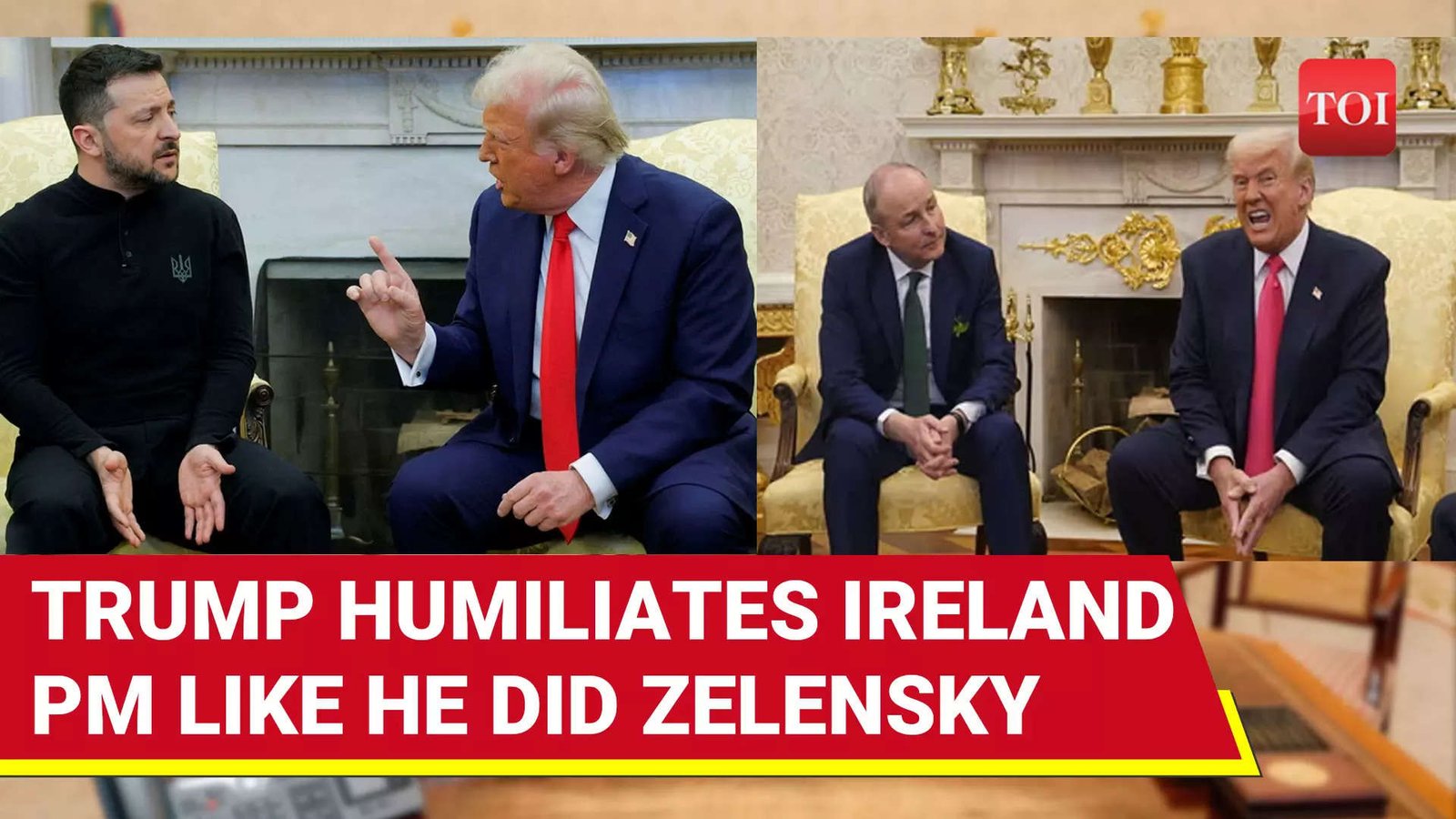 FULL: Trump Loses Cool At Ireland PM Inside Oval Office For 'Cheating' U.S. | UNCUT EXCHANGE