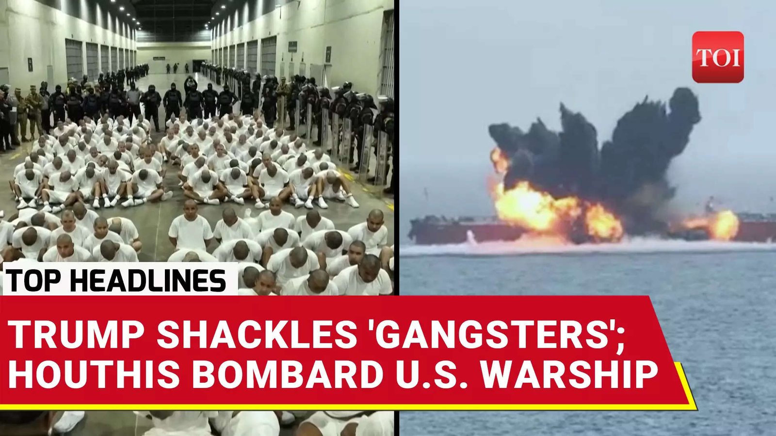 Yemen Missiles 'Bombard' U.S Warship; Trump Shackles Venezuelan Gangsters | Vadoodra Crash Reveal