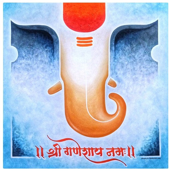 Ganesha Paintings: Infusing Spiritual Elegance into Your Living Space...