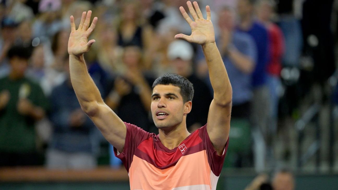 Carlos Alcaraz keeps Indian Wells 'three-peat' bid on track