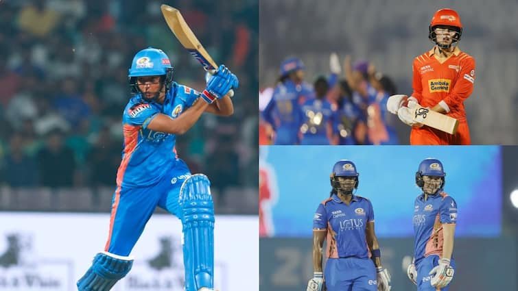 mumbai indians reaches wpl final defeated gujarat giants by 47 runs hayley matthews nat sciver brunt harmanpreet kaur mi vs gg highlights wpl eliminator result मुंबई दूसरी बार WPL के फाइनल में पहुंची, एलिमिनेटर में गेंद और बल्ले से मचाई धूम; गुजरात को 47 रनों से रौंदा