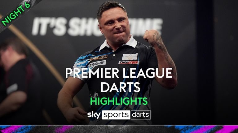 Watch highlights of Gerwyn Price against Luke Littler in the final of the Premier League on Night 6 in Nottingham.