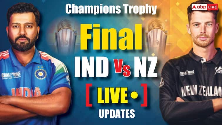 IND vs NZ Final Live Score ICC Champions Trophy 2025 India vs New Zealand live updates Cricket Match Full Scorecard Commentary Jiohotstar Dubai News IND vs NZ Final Live Score: आज भारत और न्यूजीलैंड के बीच 2025 चैंपियंस ट्रॉफी का फाइनल, कौन बनेगा चैंपियन? दिग्गजों ने बताया