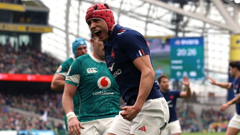 Electric wing Louis Bielle-Biarrey scored twice as France clinched a massive result over Ireland in Dublin