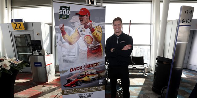 Newgarden Unveils Ticket For 109th Indianapolis 500