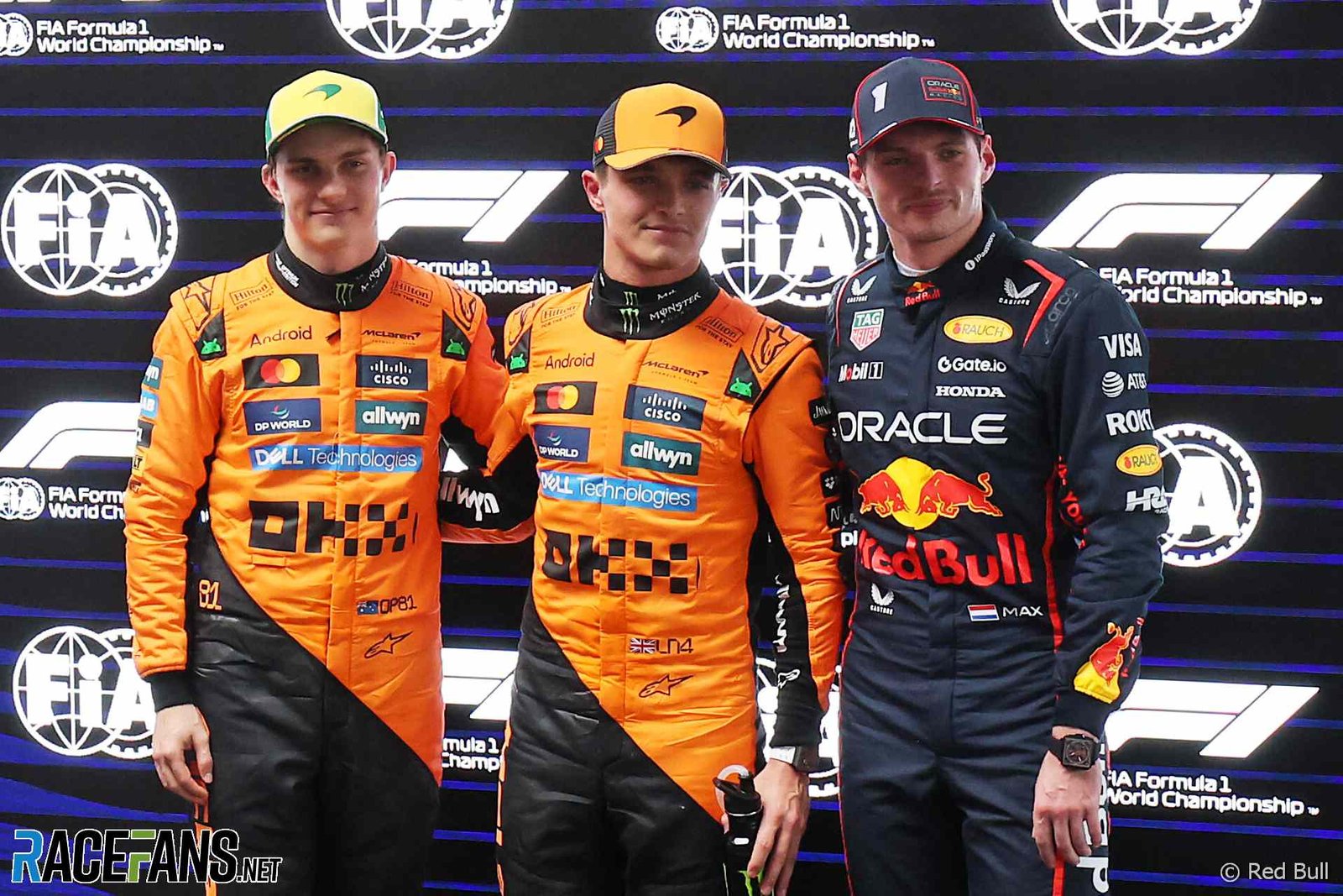 Oscar Piastri, Lando Norris, Max Verstappen, Albert Park, Melbourne, 2025