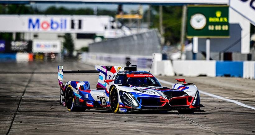 Van Der Linde Speeds During Sebring Drills