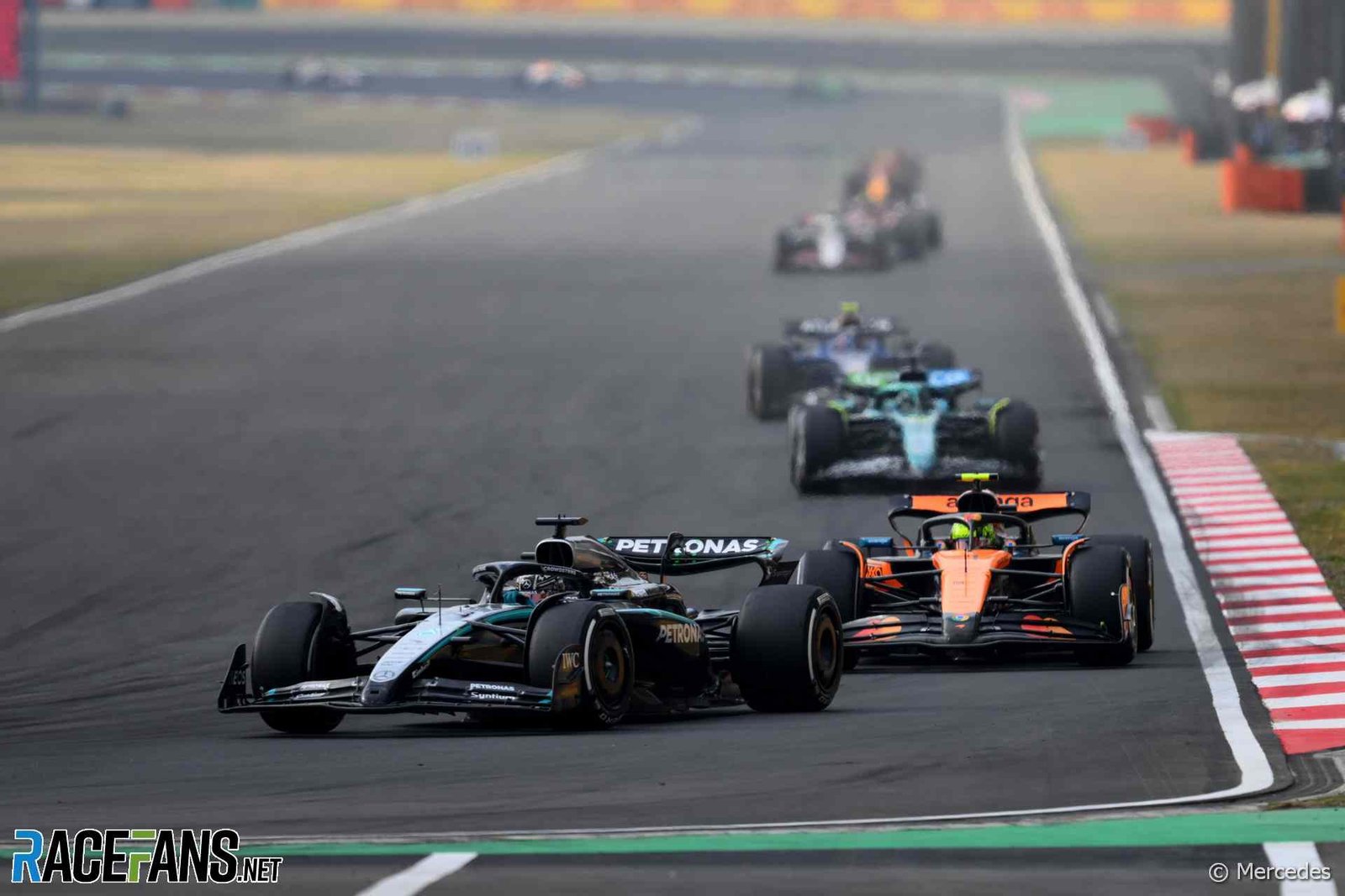 George Russell, Mercedes, Shanghai International Circuit, 2025