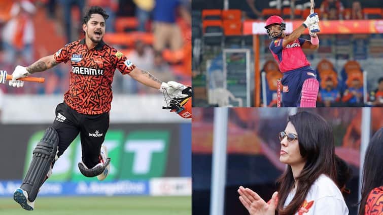 srh vs rr full match highlights 528 runs scored in single match ishan kishan dhruv jurel travis head sanju samson ipl 2025 match result एक मैच में बने 528 रन, 51 चौके और 30 सिक्स, ईशान किशन के तूफानी शतक से SRH ने राजस्थान को 44 रन से धोया