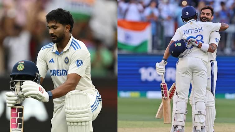 nitish kumar reddy reveals scored mcg century while wearing virat kohli shoes big revelation ahead ipl 2025 विराट कोहली के जूते पहन ऑस्ट्रेलिया में लगाया ऐतिहासिक शतक, नितीश कुमार रेड्डी ने IPL से पहले किया खुलासा