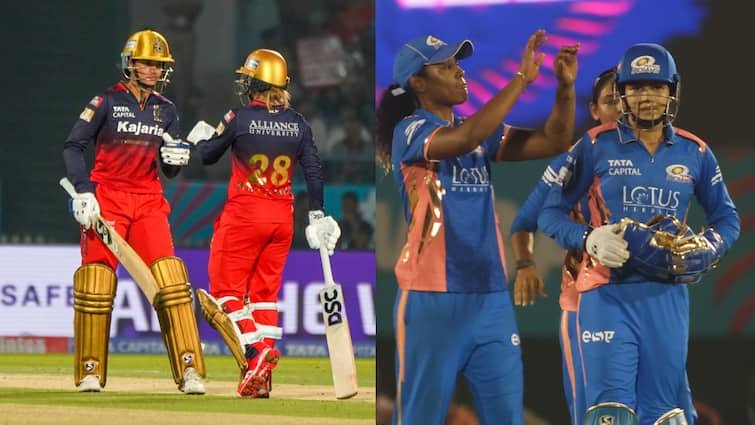 rcb w vs mi w today match royal challengers bangalore can stop mumbai indians to direct entry in wpl 2025 final WPL 2025: जाते-जाते RCB बिगाड़ सकती है MI का खेल, आज फाइनल के लिए खेलेगी मुंबई इंडियंस