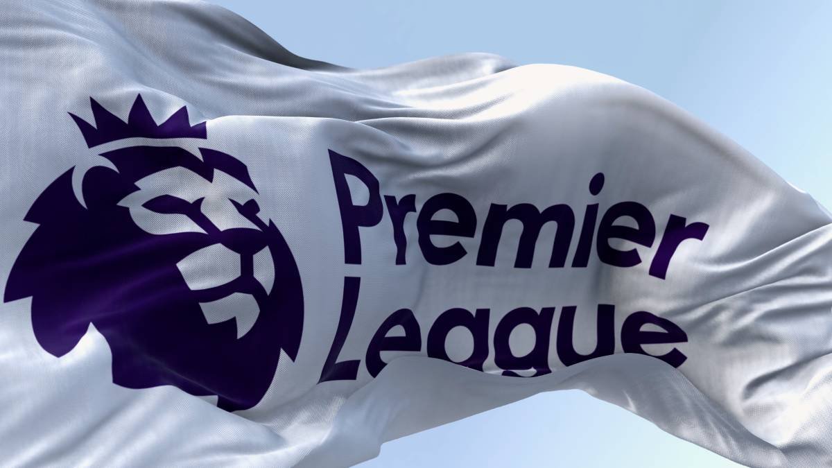 The Premier League flag, banner and logo