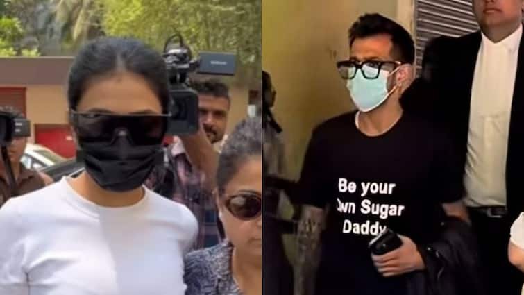 yuzvendra chahal be your own sugar daddy tshirt in the court fans says message for ex wife dhanashree verma कोर्ट में युजवेंद्र चहल ने धनश्री वर्मा पर कसा तंज? टीशर्ट पर लिखकर लाए थे ये मैसेज !