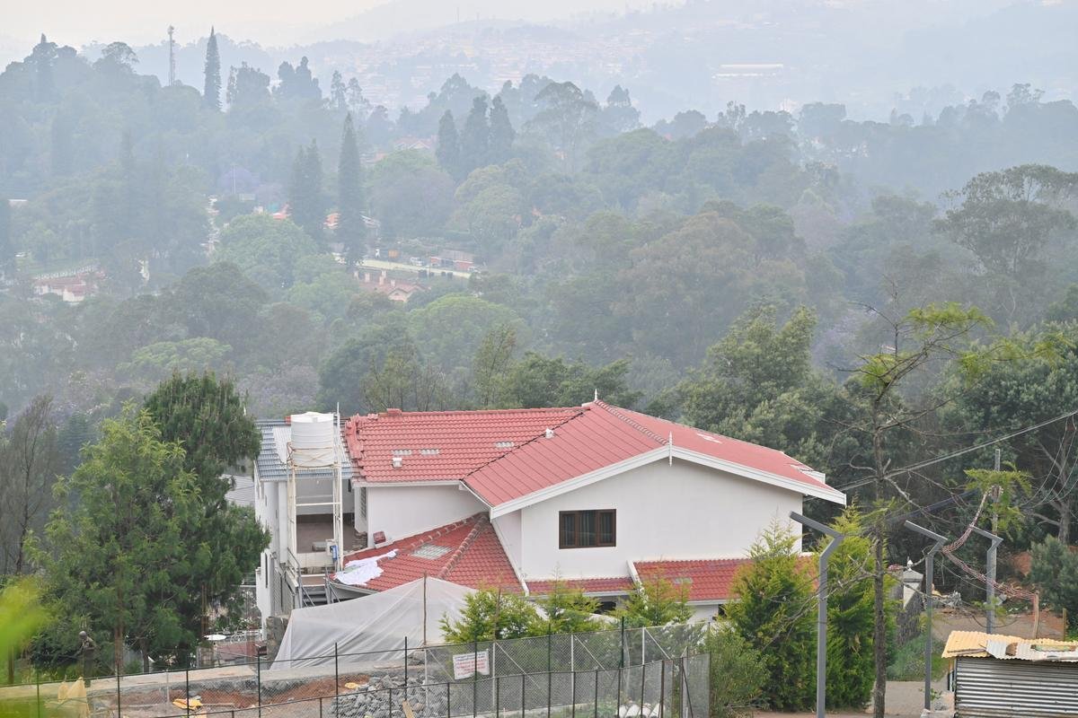A completed house that was developed by Ashish Kishore at Rosary Estate in Coonoor .