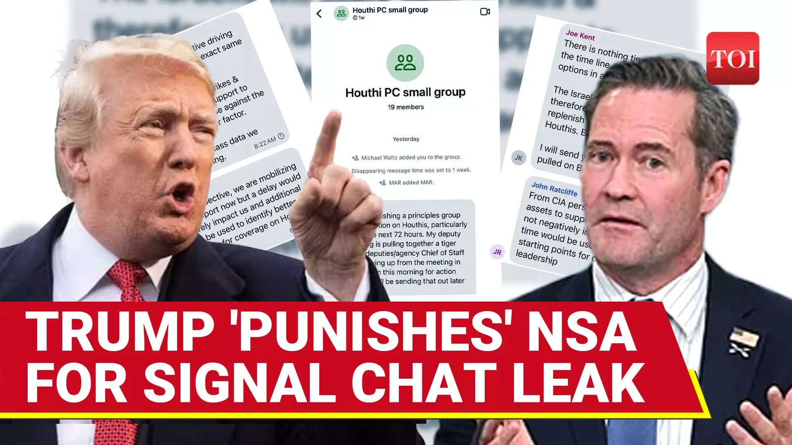 Trump 'FIRES' U.S. NSA Waltz Who Created Signal Chat On Houthi Strikes | Shocking White House Exit