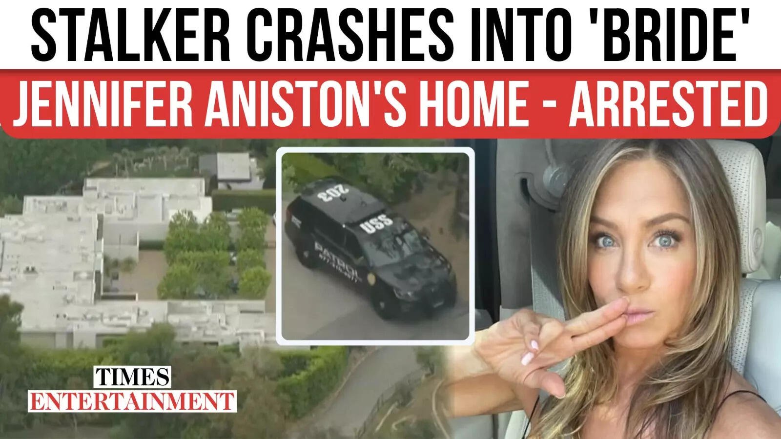 Obsessed Fan ARRESTED After Crashing Car Into Jennifer Aniston’s Home