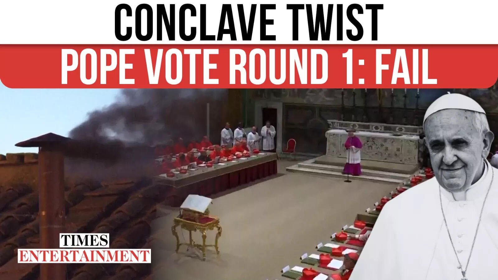 Vatican’s First Papal Vote Ends In Black Smoke, No Pope Chosen Yet | WATCH