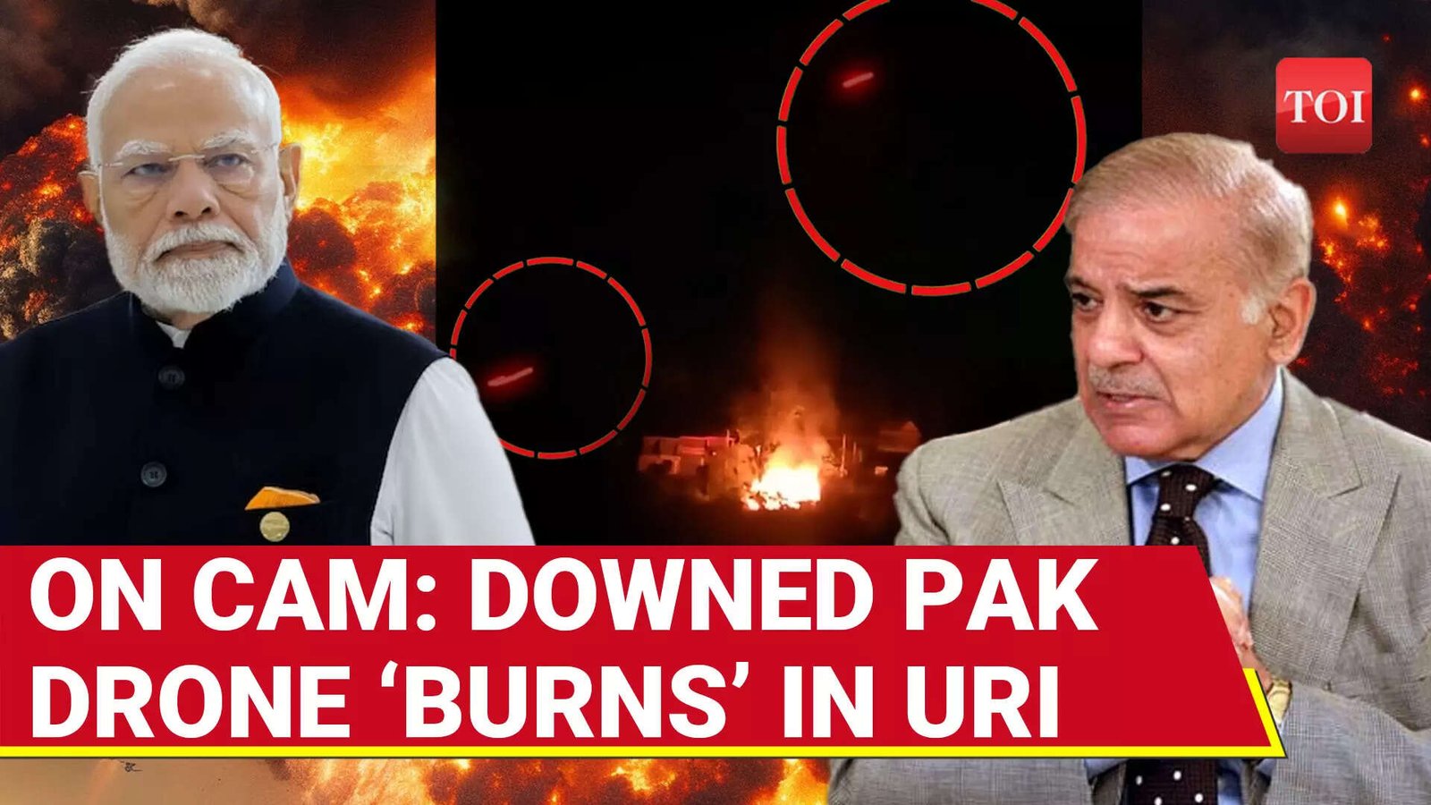 India Shoots Down Multiple Pak Drones In Uri & Udhampur As Cross-Border Fire Intensifies