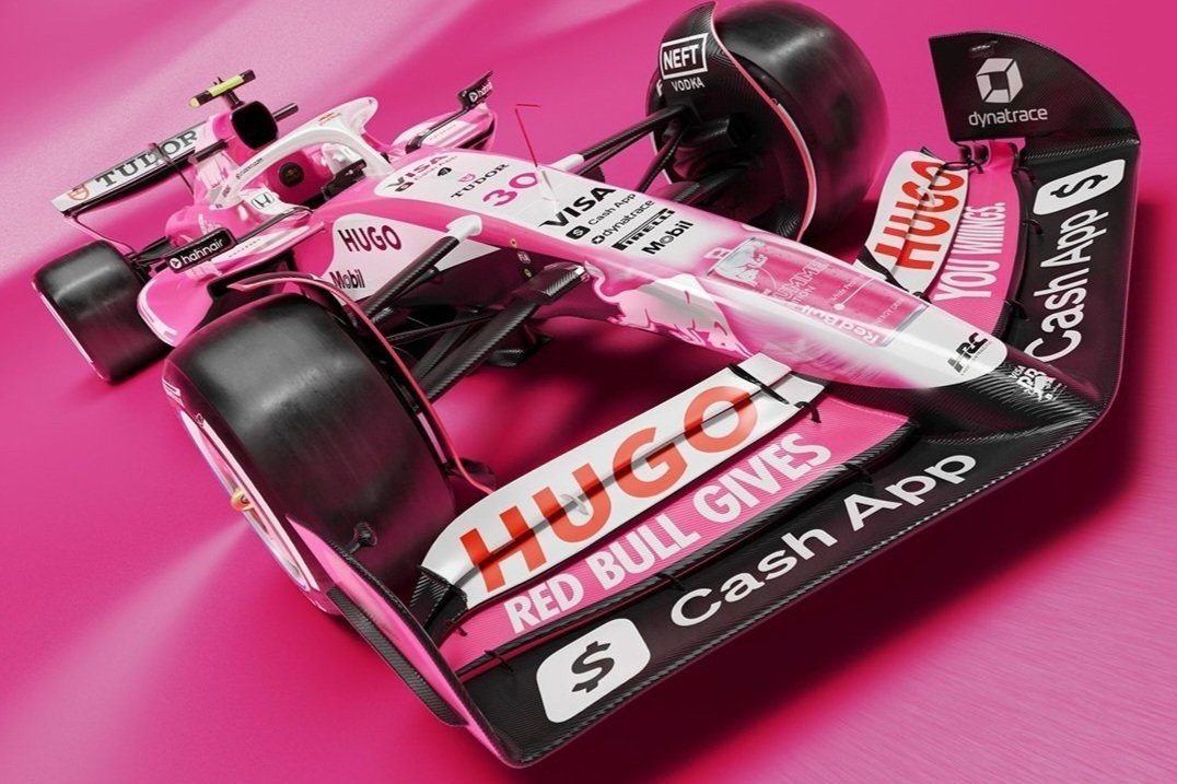 Racing Bulls pink livery