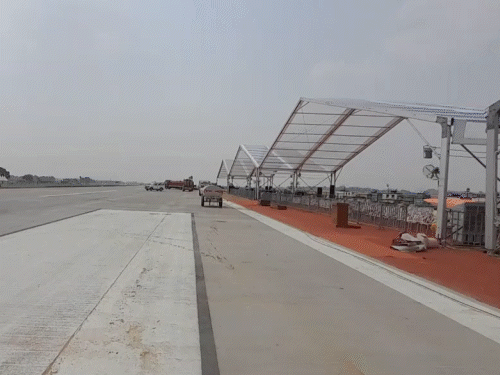 Fighter planes will land on Ganga Expressway in Up Today | Fighter plane will land on Ganga Expressway in UP today: Night landing show for the first time in the country, will show power from Rafael-Jaguar-Shahjahanpur News