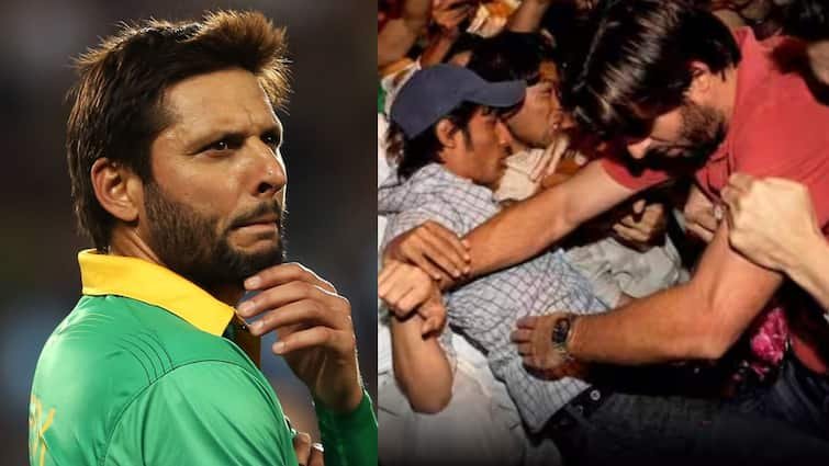why pakistanis people beaten shahid afridi former captain told reason after attack video viral Video: शाहिद अफरीदी को उनके ही देश को लोगों ने क्यों बुरी तरह पीटा, खुद क्रिकेटर ने बताई थी वजह