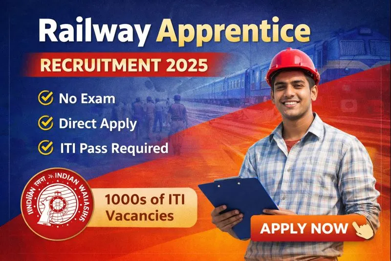 Railway Apprentice Recruitment 2025 – No Exam, Direct Apply 19 railway apprentice recruitment 2025