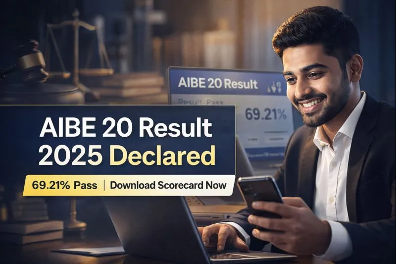 AIBE 20 Result 2025 Declared, 69.21 Per Cent Pass — Download Link Here 1 aibe 20 result 2025 declared pass percentage opengraph preview image